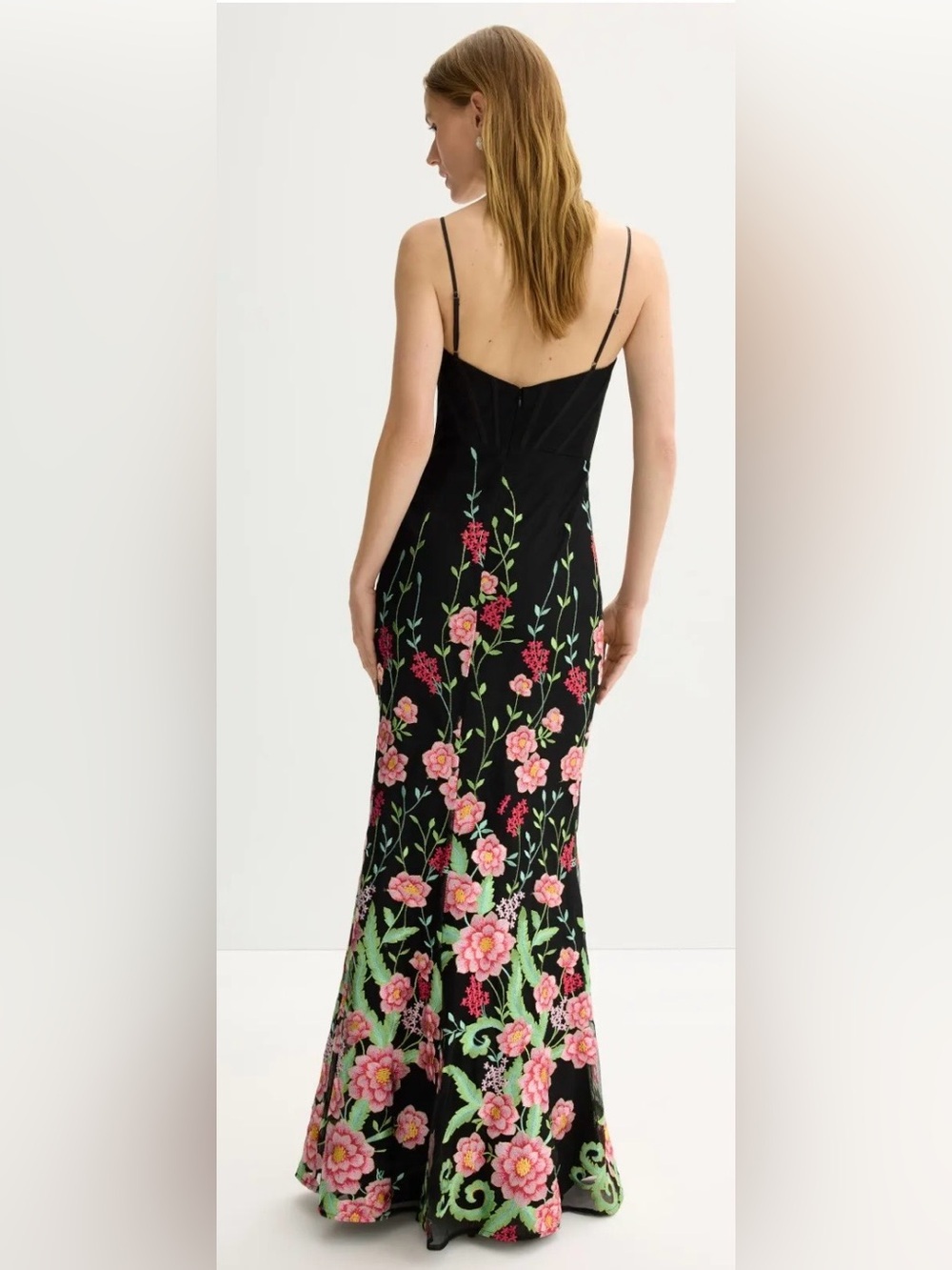 *Flawed Dress The Population RTR Woman’s Giovanna Floral Embroidered Dress (107) - Picture 3 of 12